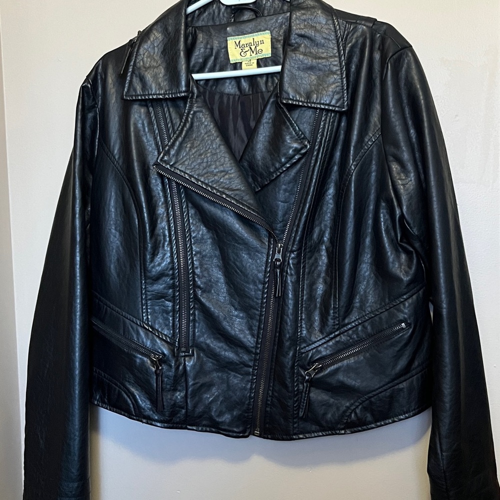 Maralyn & Me Black Leather Jacket